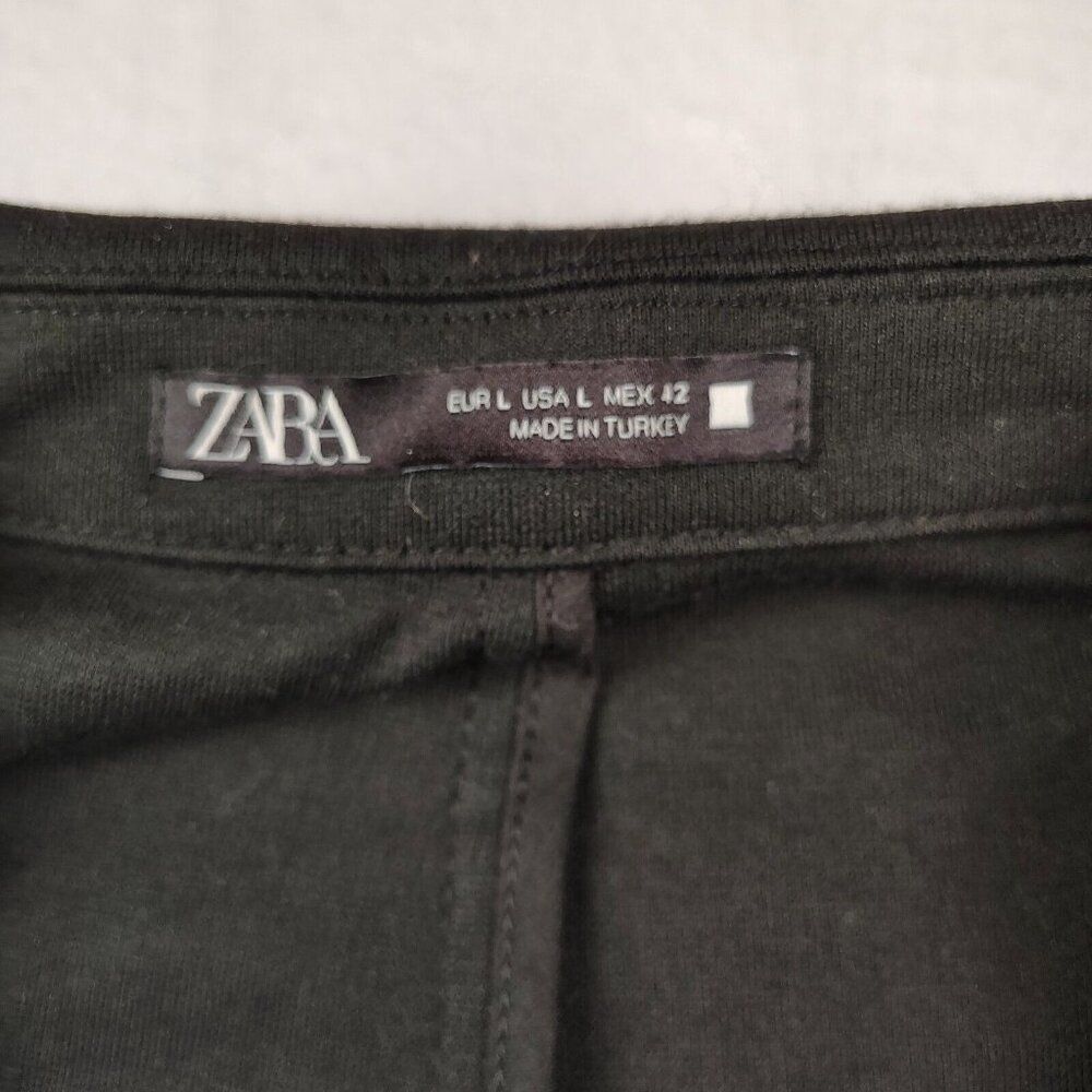 Zara Black Comfort Jacket Blazer Womens Large - Picture 3 of 11